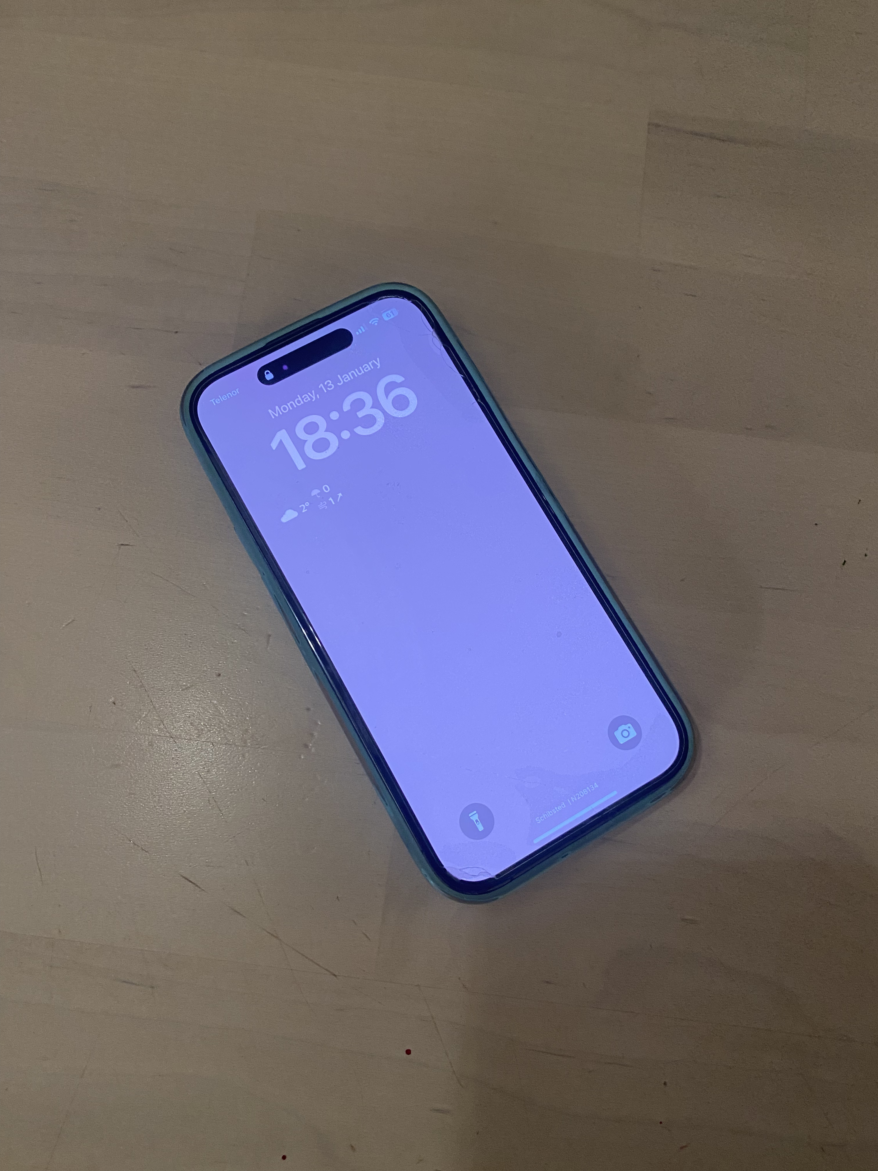 A picture of an iPhone on a table